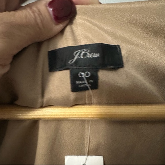 J.Crew Leopard Print Midi Dress Size 00 V-Neck Long Sleeve Quiet Luxury NWT - Picture 10 of 16